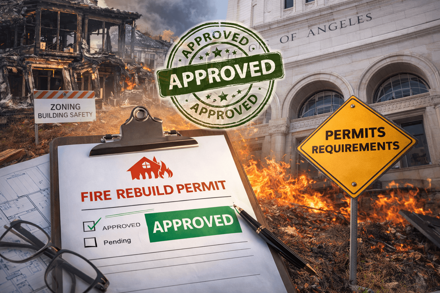 Fire rebuild permits and approval process